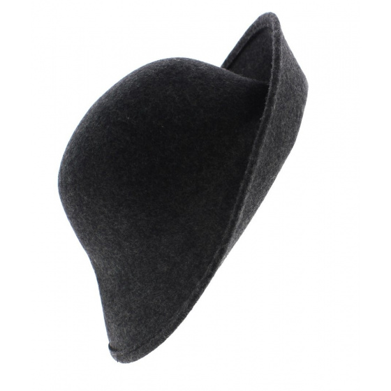 Chapeau Cloche Multi-Formes Feutre laine Anthracite - Scala