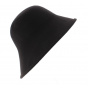 Multi-Shape Cloche Hat Wool Felt Brown - Scala