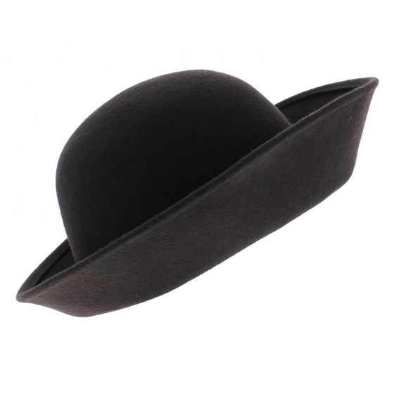 Multi-Shape Cloche Hat Wool Felt Brown - Scala