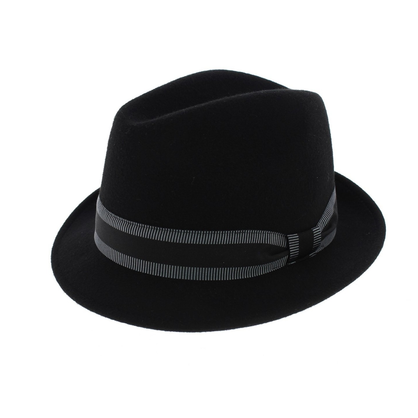 Chapeau trilby Jazzy Feutre laine noir - Aussie Apparel