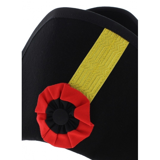 Bicorne 1st Empire Wool Felt Black - Traclet
