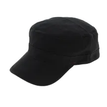 Black Cotton Cuban Army Cap - Traclet Reference: 1450 | Chapellerie Traclet