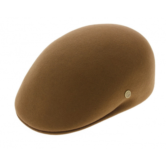 Curved Fur Felt Cap Camel - Guerra