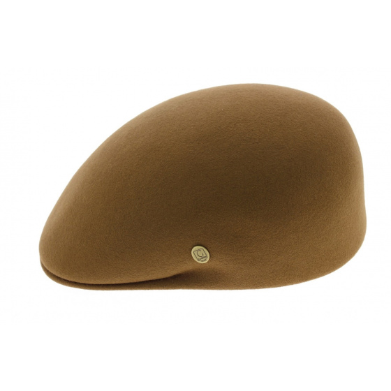 Curved Fur Felt Cap Camel - Guerra