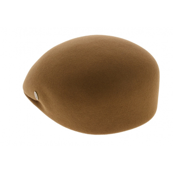 Curved Fur Felt Cap Camel - Guerra