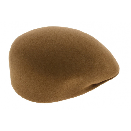 Curved Fur Felt Cap Camel - Guerra