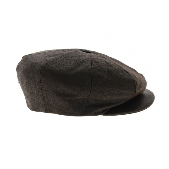 Newsboy Cap - Many Antic Leather brown