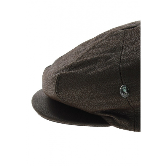 Casquette Gavroche - Many Antic Leather marron