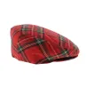 Flat Cap - Red Tartan Reference: 5460 | Chapellerie Traclet