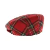 Flat Cap - Red Tartan Reference: 5460 | Chapellerie Traclet