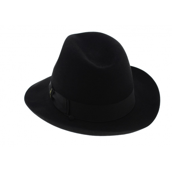 Chapeau Feutre Poil de Castor Noir Beaver - Borsalino
