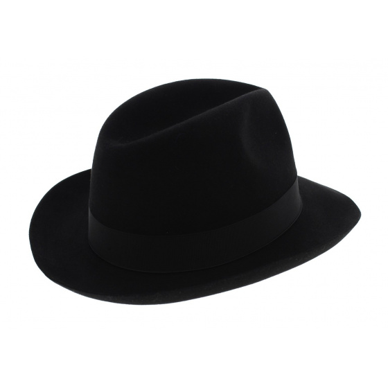 Chapeau Feutre Poil de Castor Noir Beaver - Borsalino