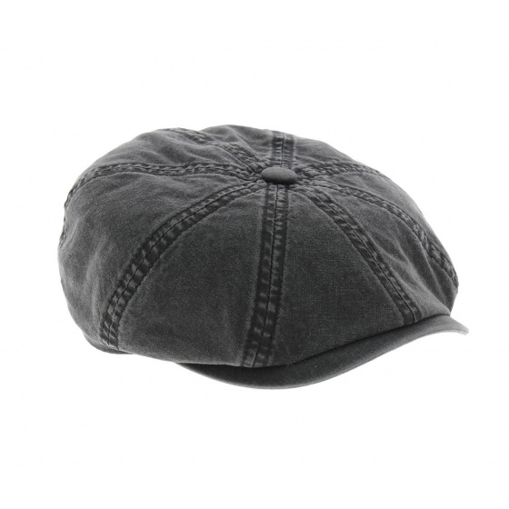 Casquette Hatteras Coton Biologique Noire Stetson