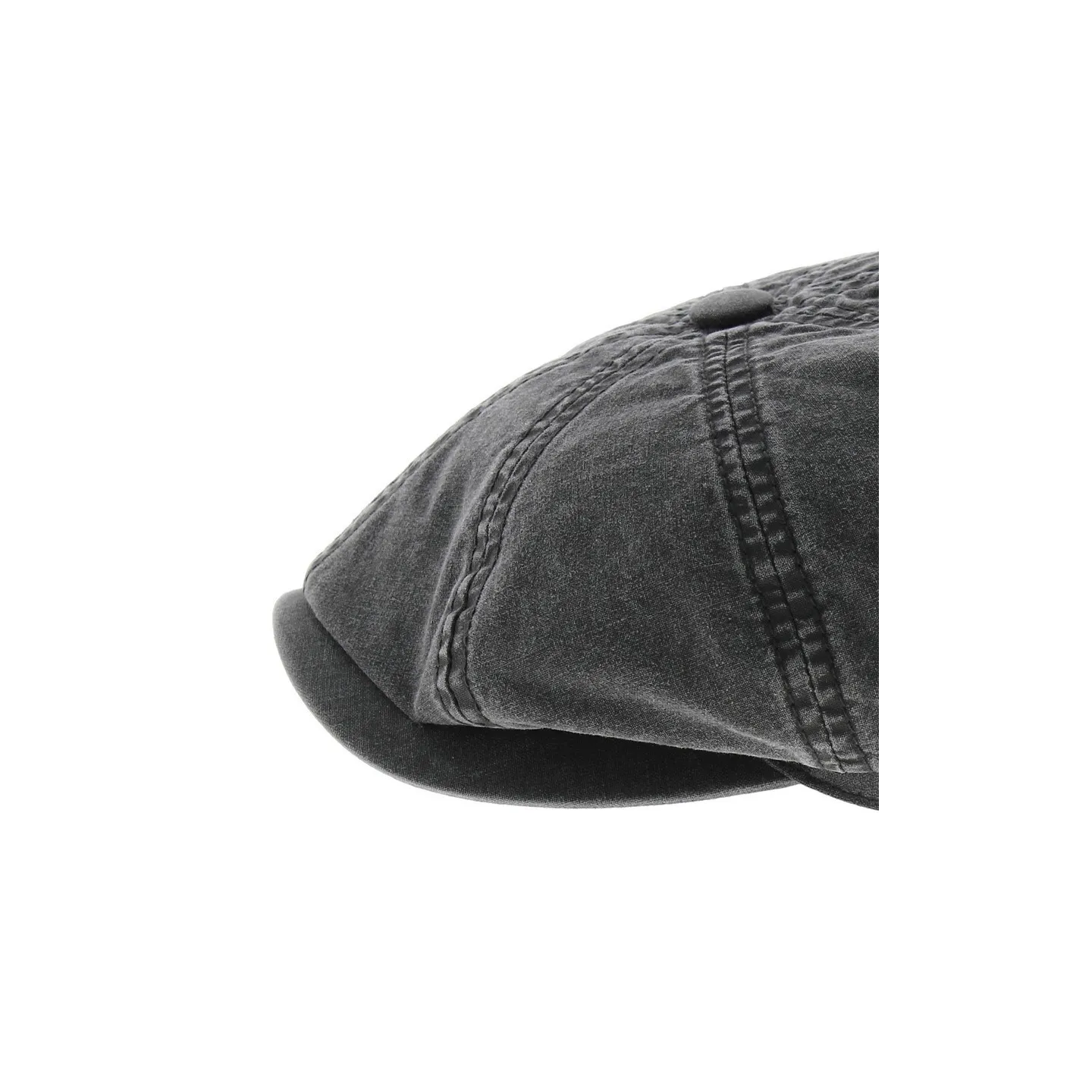 Casquette Hatteras coton biologique noir - Stetson Reference : 2114 | Chapellerie Traclet