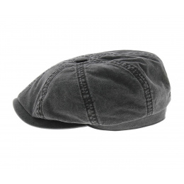 Casquette Hatteras Coton Biologique Noire Stetson