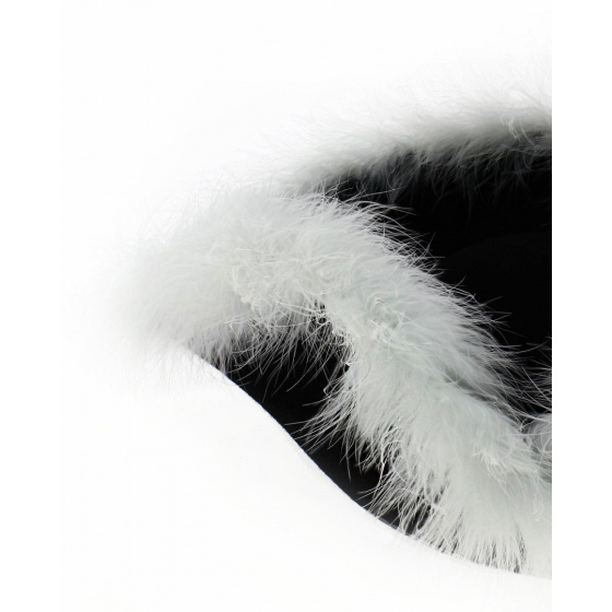 Tricorne Marabout blanc