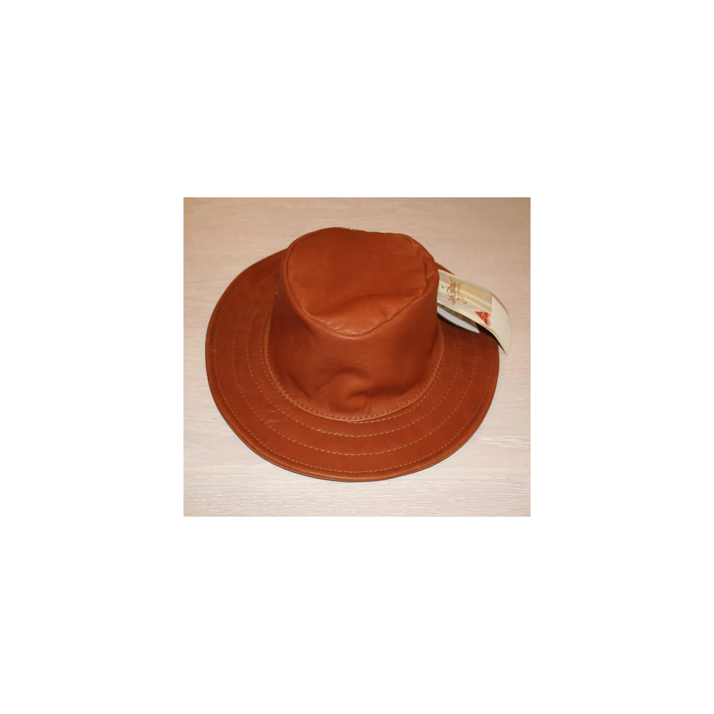 Traveller style leather hat