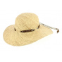 Daisie straw wide-brimmed hat
