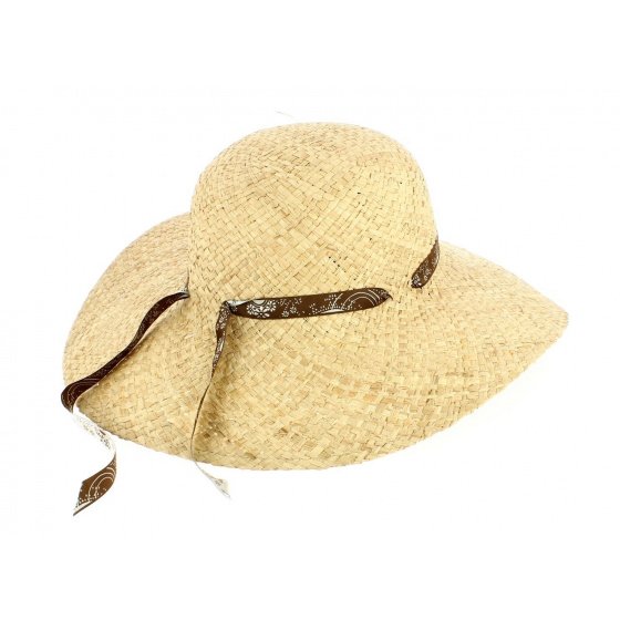 Daisie straw wide-brimmed hat