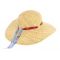 Daisie straw wide-brimmed hat