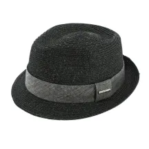 Chapeau Trilby Reidton Anthracite Toyo - Stetson Reference : 6550 | Chapellerie Traclet