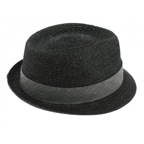 Chapeau Trilby Reidton Anthracite Toyo - Stetson Chapeau Trilby Reidton Anthracite Toyo - Stetson