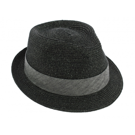 Chapeau Trilby Reidton Anthracite Toyo - Stetson Chapeau Trilby Reidton Anthracite Toyo - Stetson