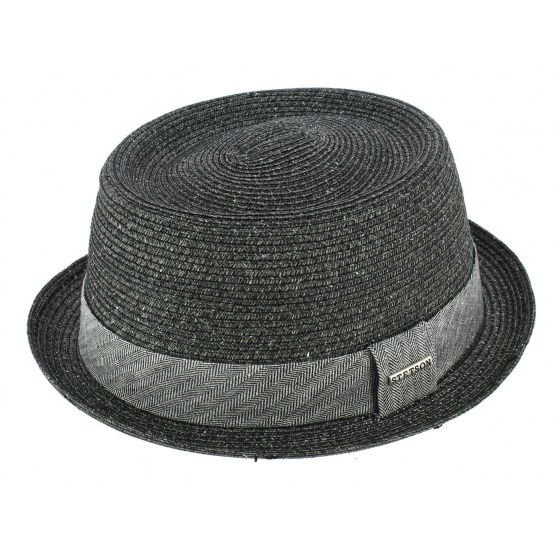 Chapeau Porkpie Robston Toyo Anthracite - Stetson