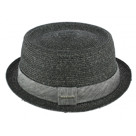 Chapeau Porkpie Robston Toyo Anthracite - Stetson