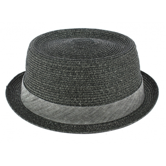 Robston Toyo Anthracite Porkpie Hat - Stetson