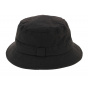 Brown Waxed Cotton Grolise Bucket Hat