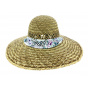 Tropical Natural Straw floppy hat - Dorfman Pacific
