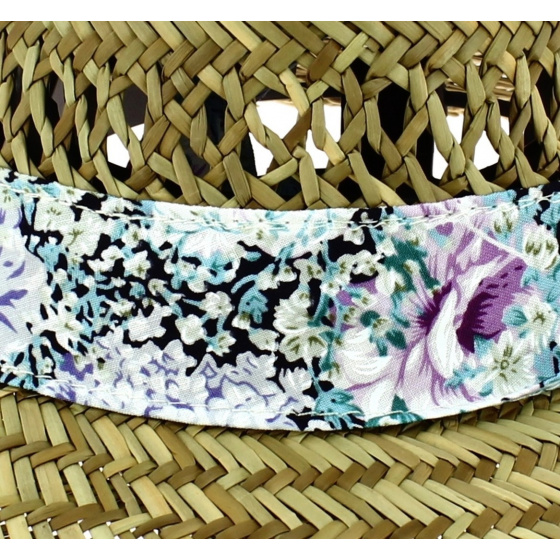 Natural Straw Tropical Sun Hat - Dorfman Pacific