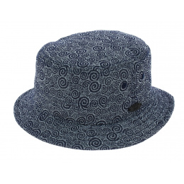 Stetson Blue Stonegate Ornament Cotton Bucket Hat