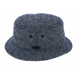Stetson Blue Stonegate Ornament Cotton Bucket Hat