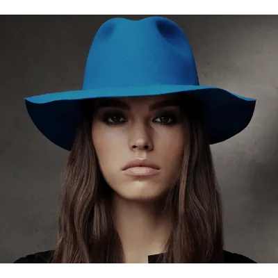 Inglis Electric Blue Wool Felt Hat - Bailey Reference: 3209 | Traclet Hatmakers