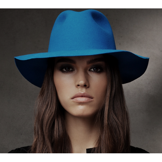 Traveller Inglis Electric Blue Wool Felt Hat - Bailey
