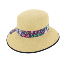 Eleanor Natural Panama Cloche Hat - Christys