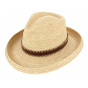 Natural Raffia Cowboy Hat - John Callanan