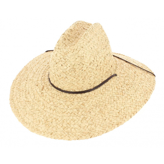 Straw hat, large brim