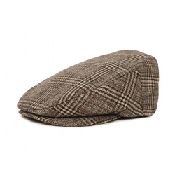 Barrel Brown Cream Flat Cap - Brixton