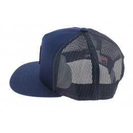 Navy Blue Box Logo Trucker Cap - HUF