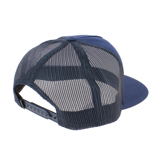 Navy Blue Box Logo Trucker Cap - HUF