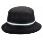 Black Cotton Stripe Lahinch Bucket Hat - Kangol