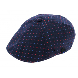 Navy Blue Plaid Flexit Duck Bill Cap - Kangol
