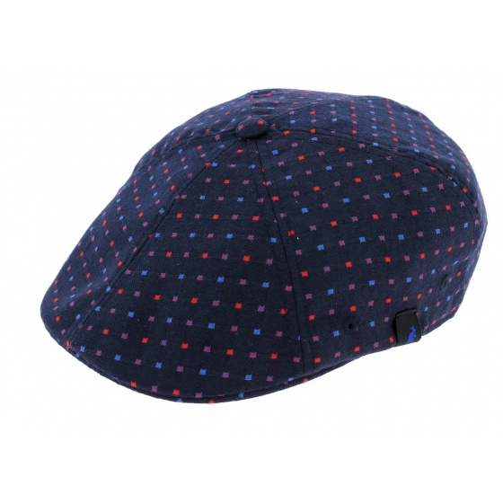 Navy Blue Plaid Flexit Duck Bill Cap - Kangol