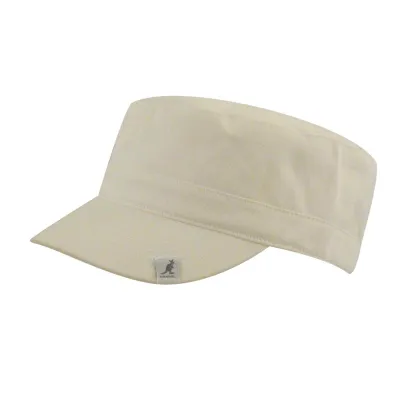 Beige Cotton Army Cap - Kangol Reference: 6641 | Traclet Hat Shop