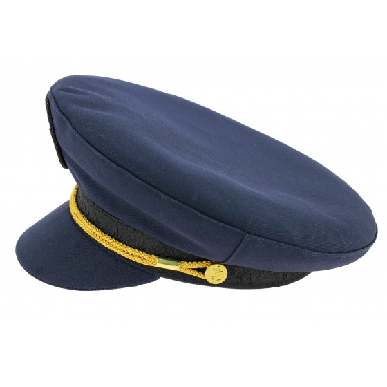 Navy Blue Commodore Sailor Cap - Traclet