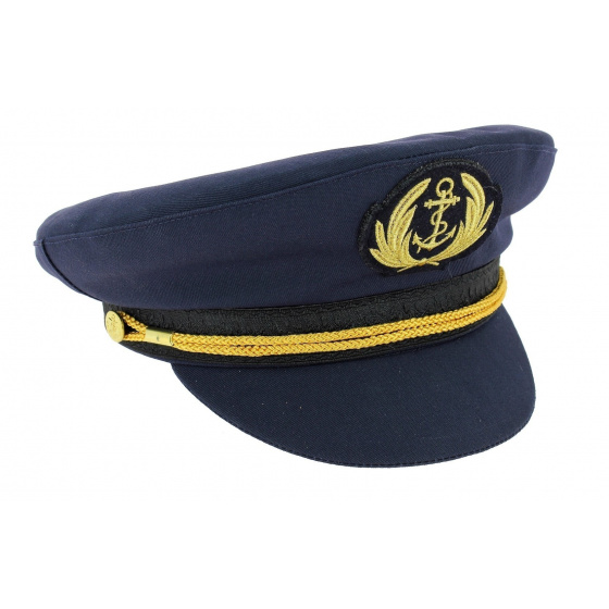Navy Blue Commodore Sailor Cap - Traclet