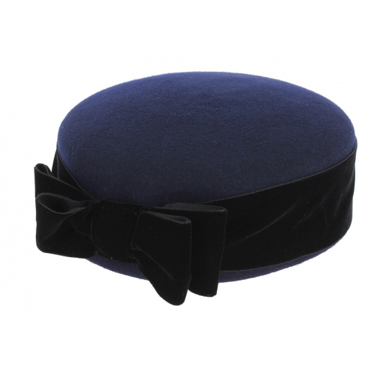 Carla Bruni Wool Felt & Velvet Hat